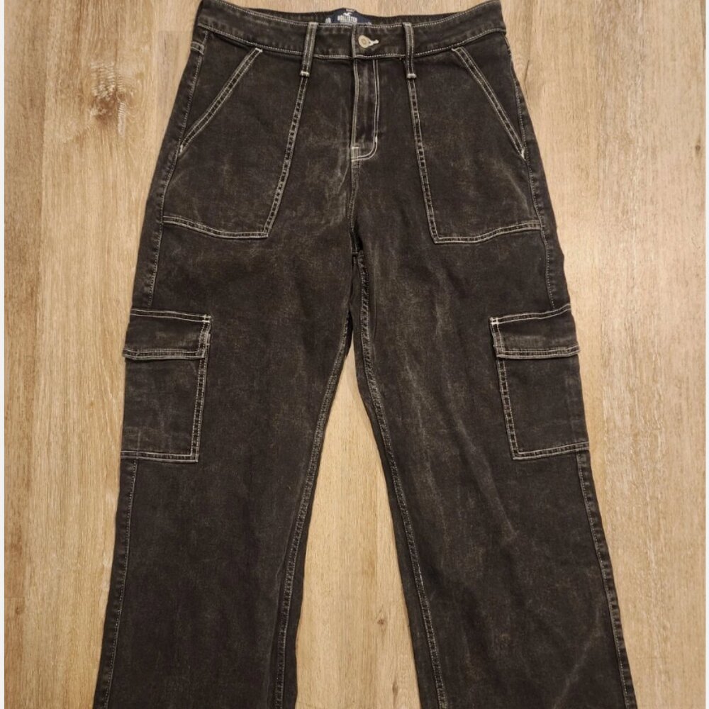 Baggy Black Cargo Jeans